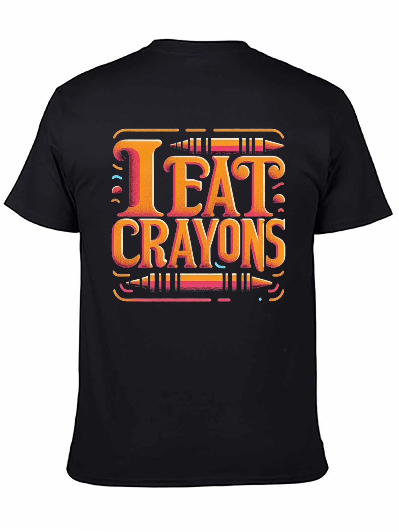 I Eat Crayons Graphic Tee - Novelty T-Shirt