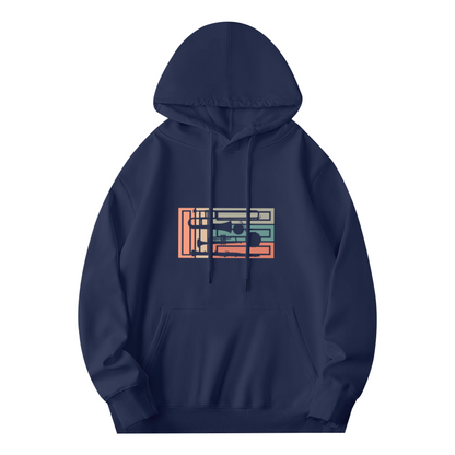 Geometric Brass Instrument Stripe Hoodie