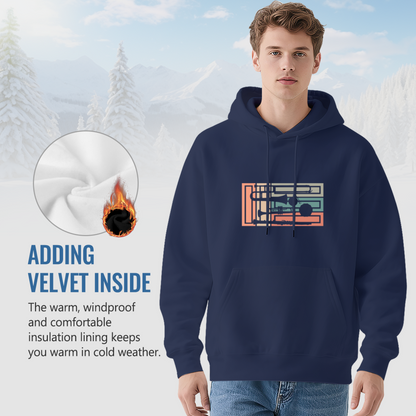 Geometric Brass Instrument Stripe Hoodie