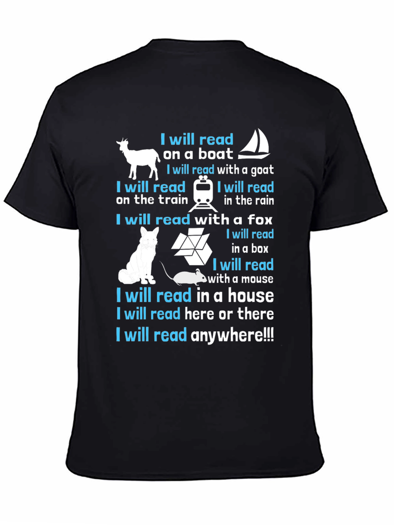 I Will Read Anywhere T-Shirt - Book Lover Tee