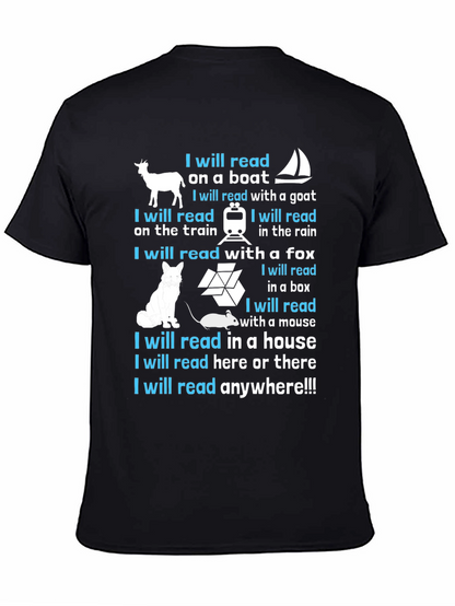 I Will Read Anywhere T-Shirt - Book Lover Tee