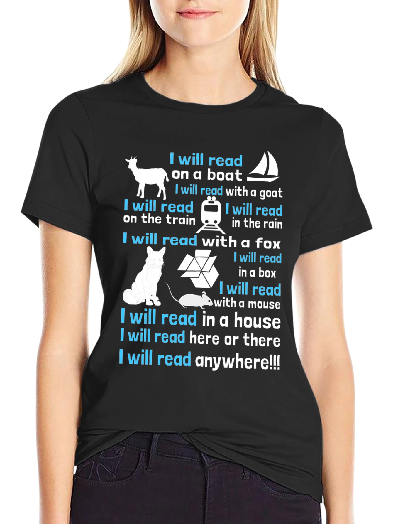 I Will Read Anywhere T-Shirt - Book Lover Tee