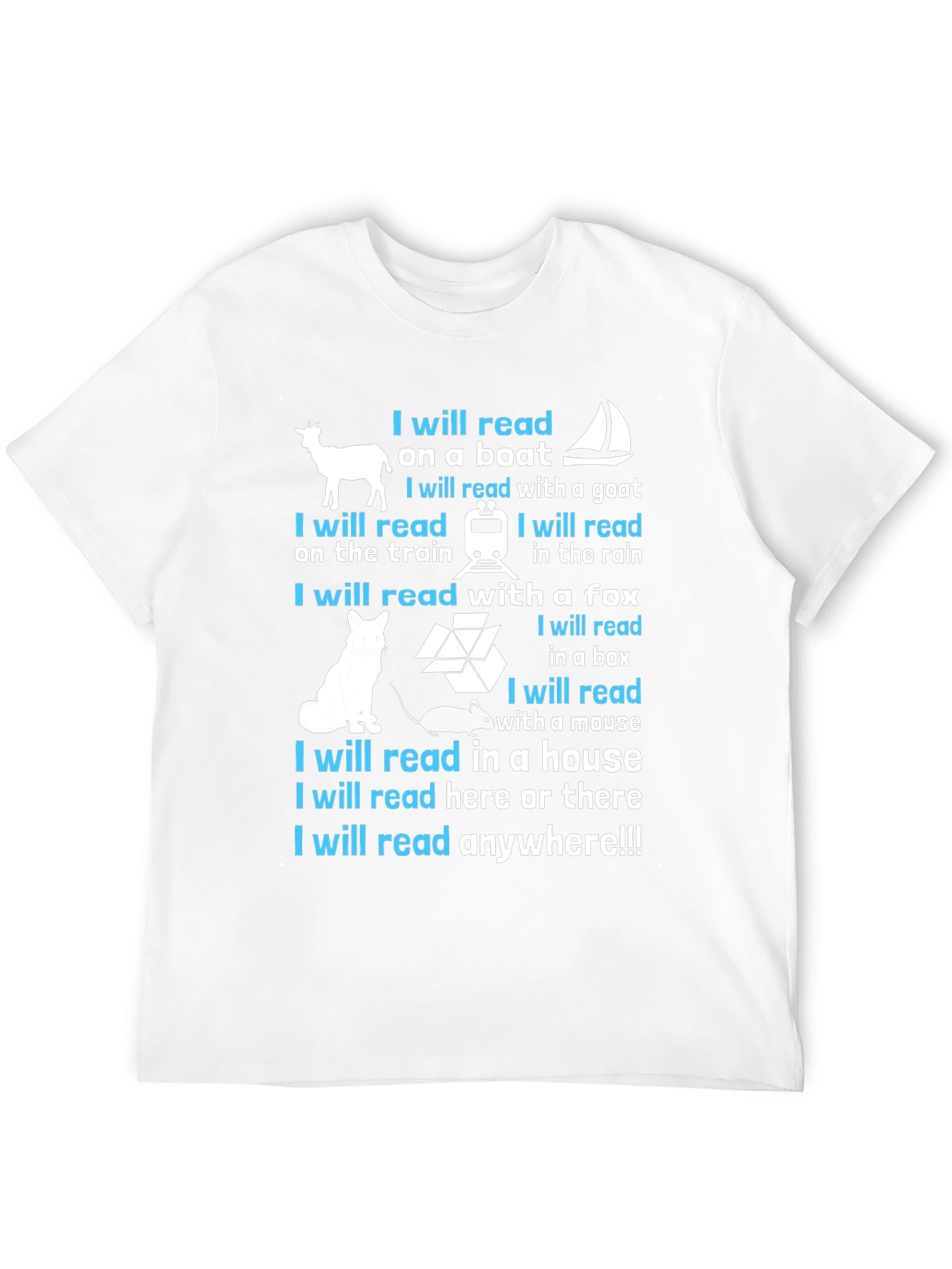 I Will Read Anywhere T-Shirt - Book Lover Tee
