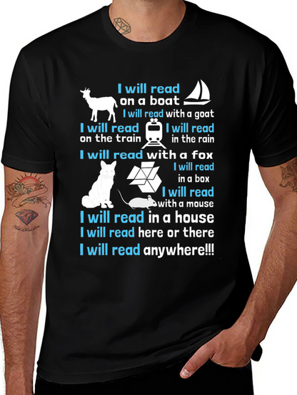 I Will Read Anywhere T-Shirt - Book Lover Tee