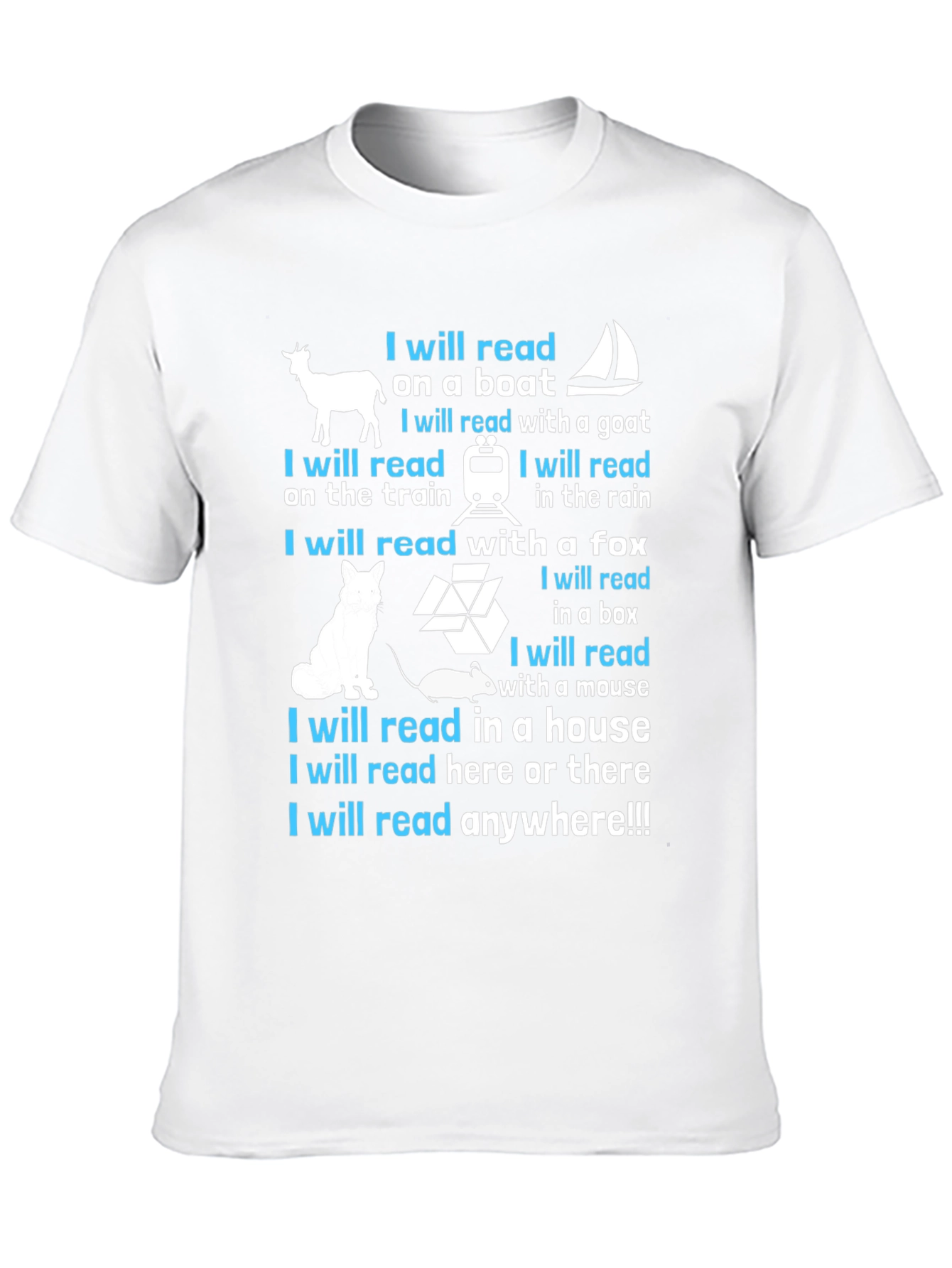 I Will Read Anywhere T-Shirt - Book Lover Tee