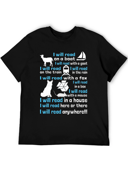 I Will Read Anywhere T-Shirt - Book Lover Tee