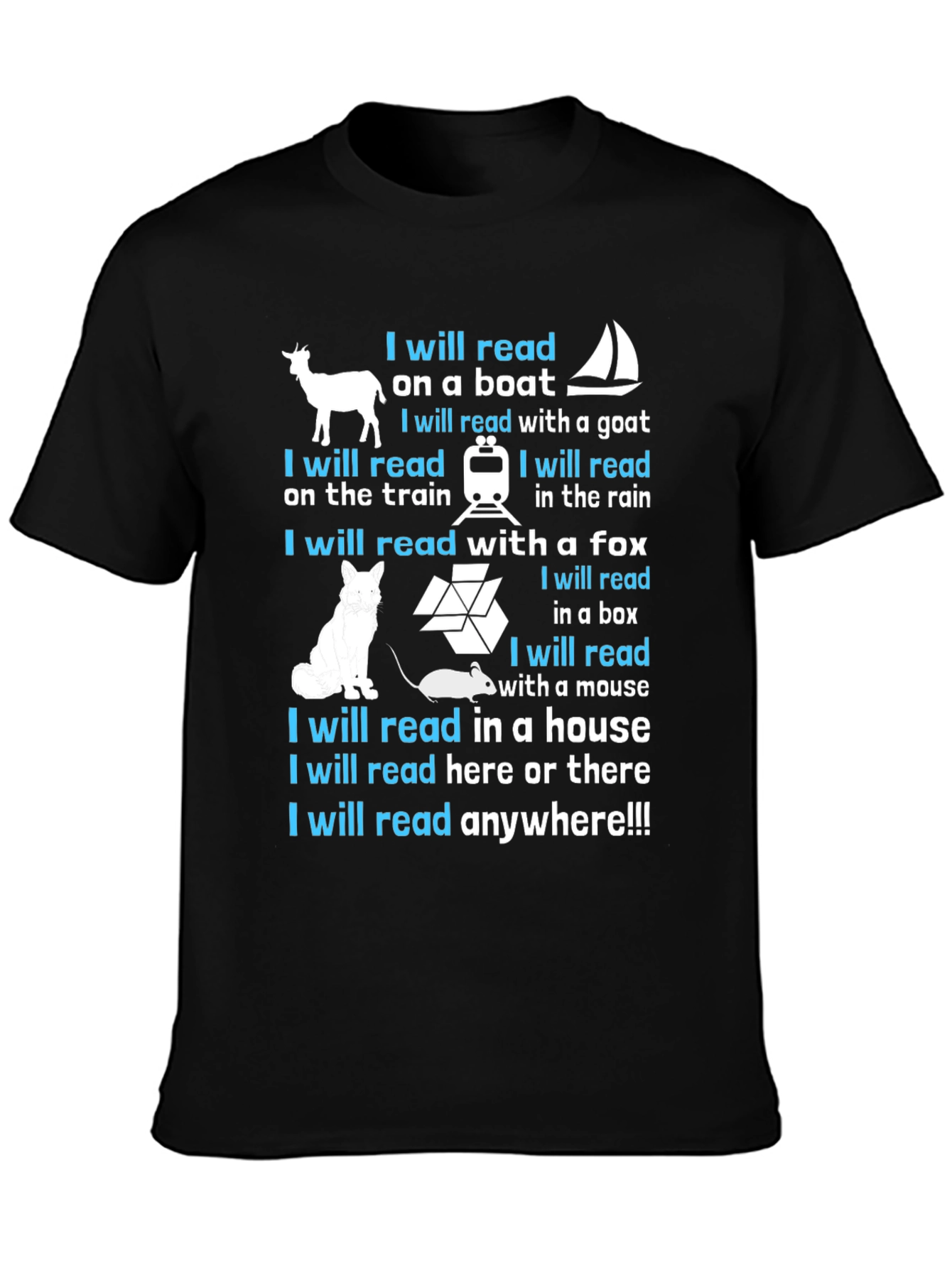 I Will Read Anywhere T-Shirt - Book Lover Tee