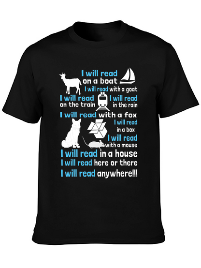 I Will Read Anywhere T-Shirt - Book Lover Tee
