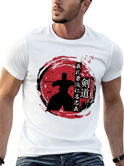 Samurai Warrior T-Shirt - Kendo Bushido Design