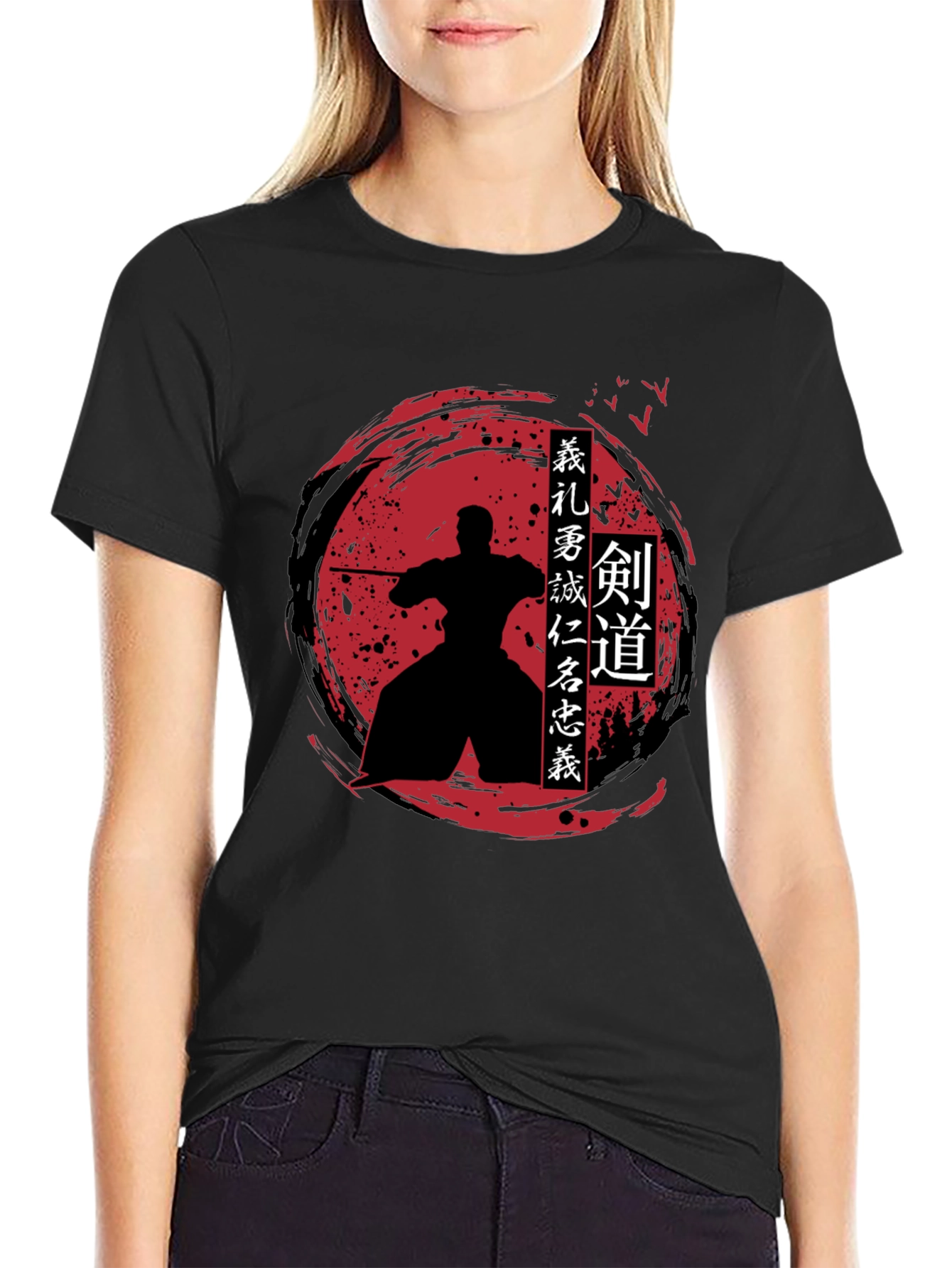 Samurai Warrior T-Shirt - Kendo Bushido Design