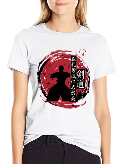 Samurai Warrior T-Shirt - Kendo Bushido Design