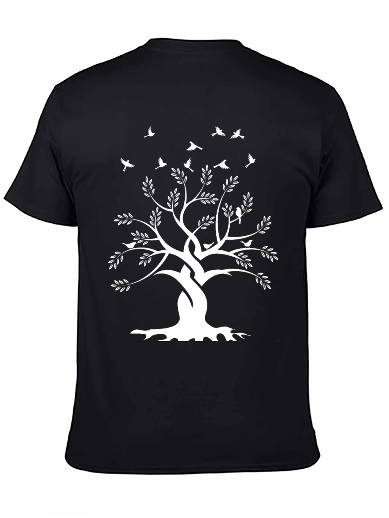Tree of Life Graphic Tee - Black Cotton T-Shirt