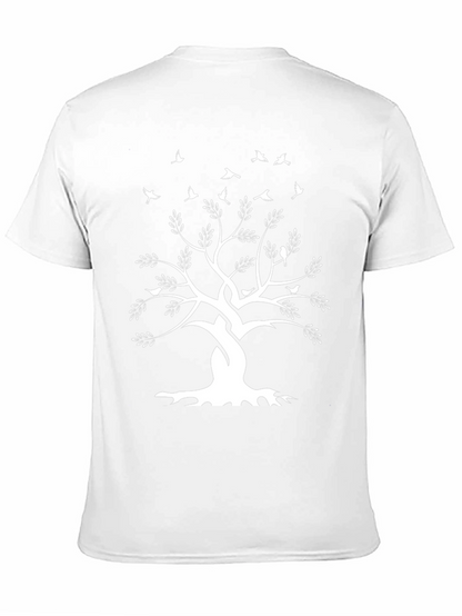 Tree of Life Graphic Tee - Black Cotton T-Shirt