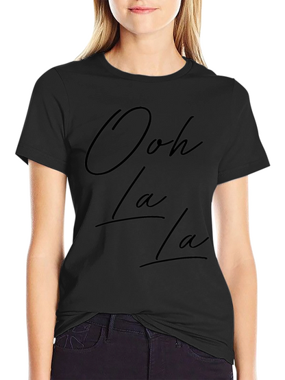 Ooh La La Black T-Shirt - Stylish Graphic Tee