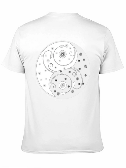 Yin Yang T-Shirt - Floral Harmony