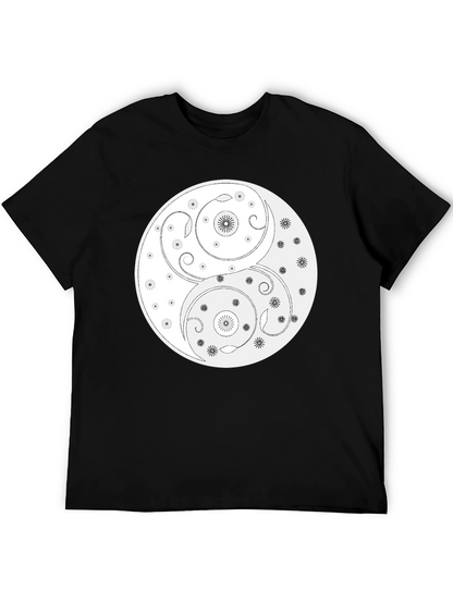 Yin Yang T-Shirt - Floral Harmony