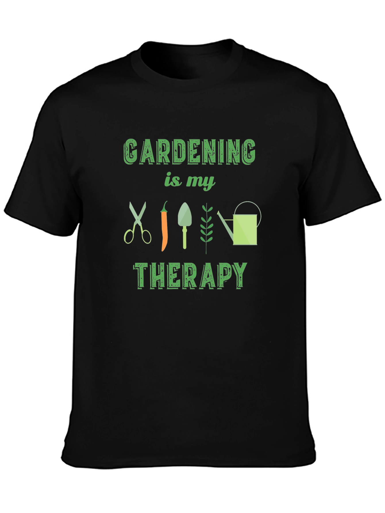 Gardening Therapy Graphic Tee - Soft Cotton Comfort