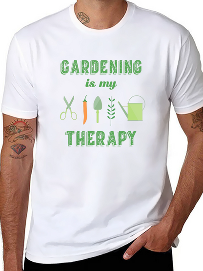 Gardening Therapy Graphic Tee - Soft Cotton Comfort