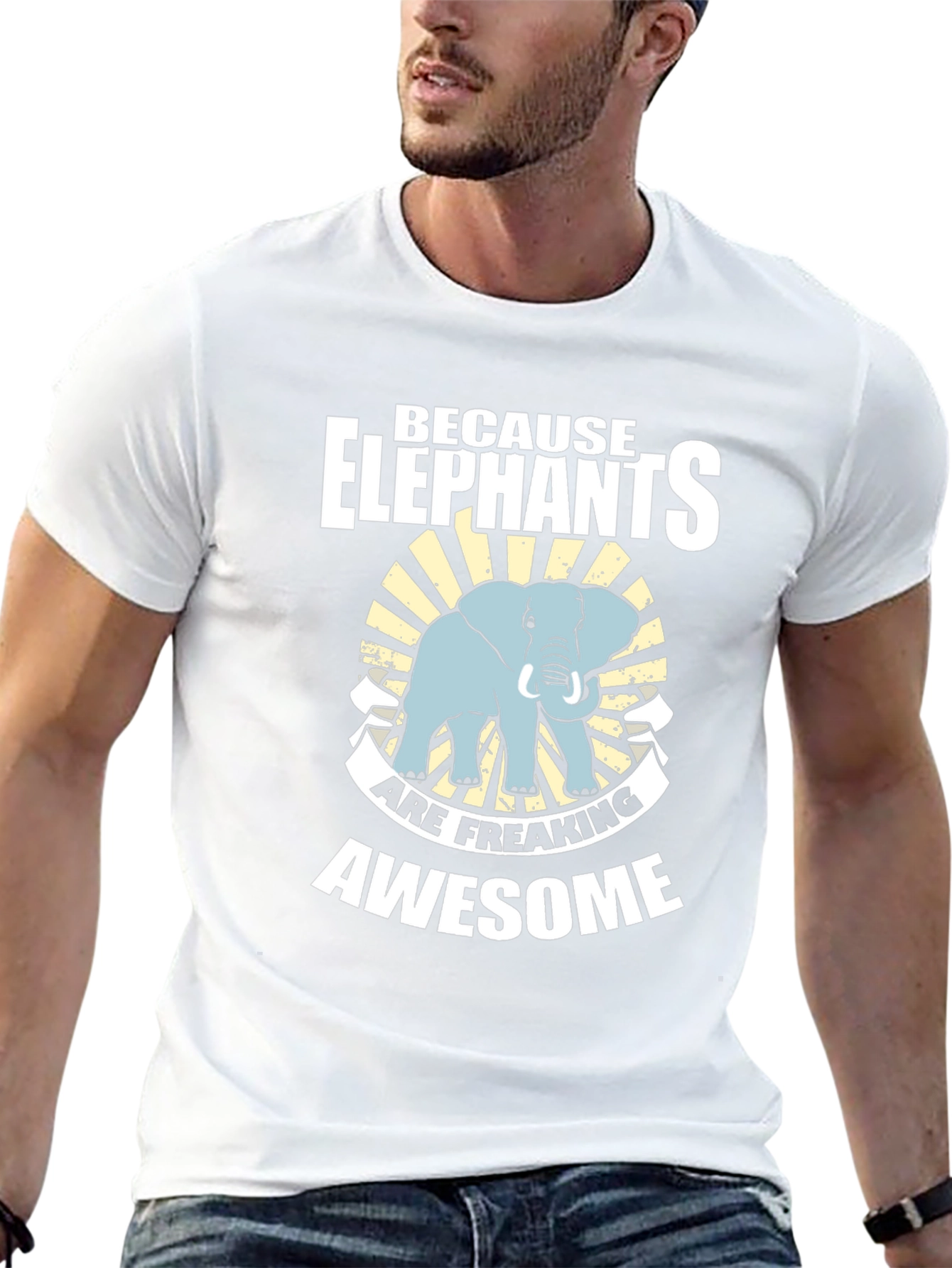 Elephant Graphic Tee - Because Elephants are Awesome!
