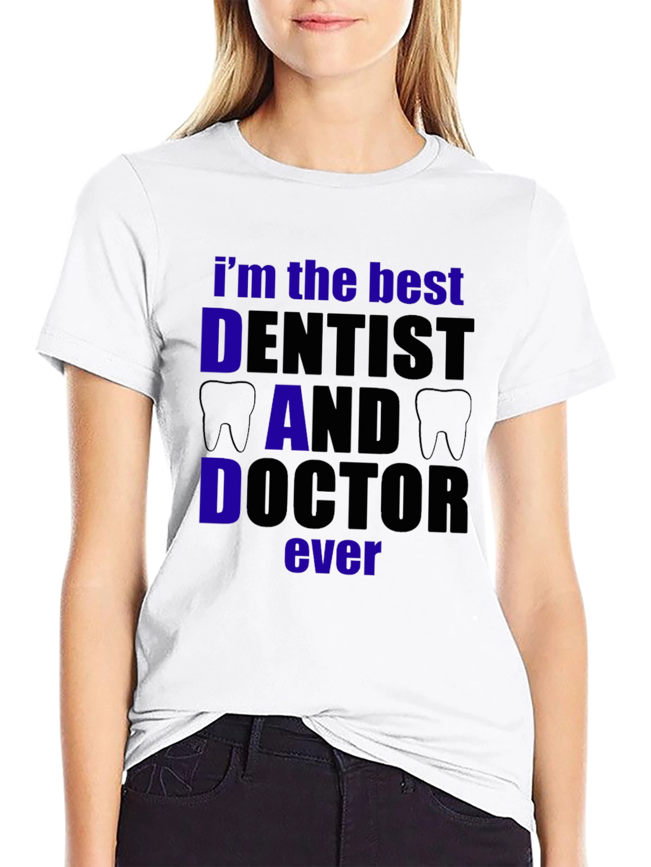 Best Dentist Dad Doctor T-Shirt - Black