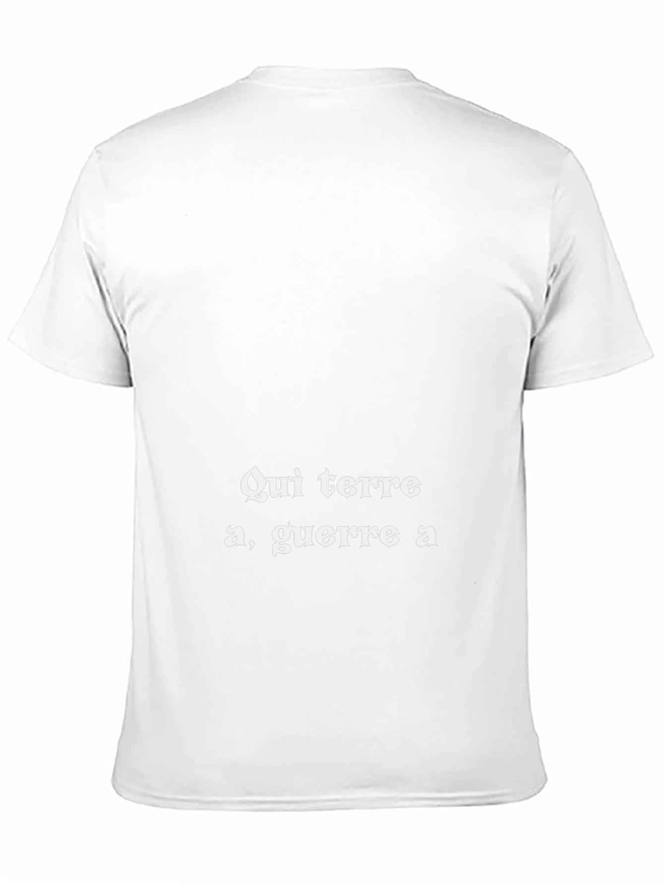 Qui terre a guerre a - Black T-Shirt