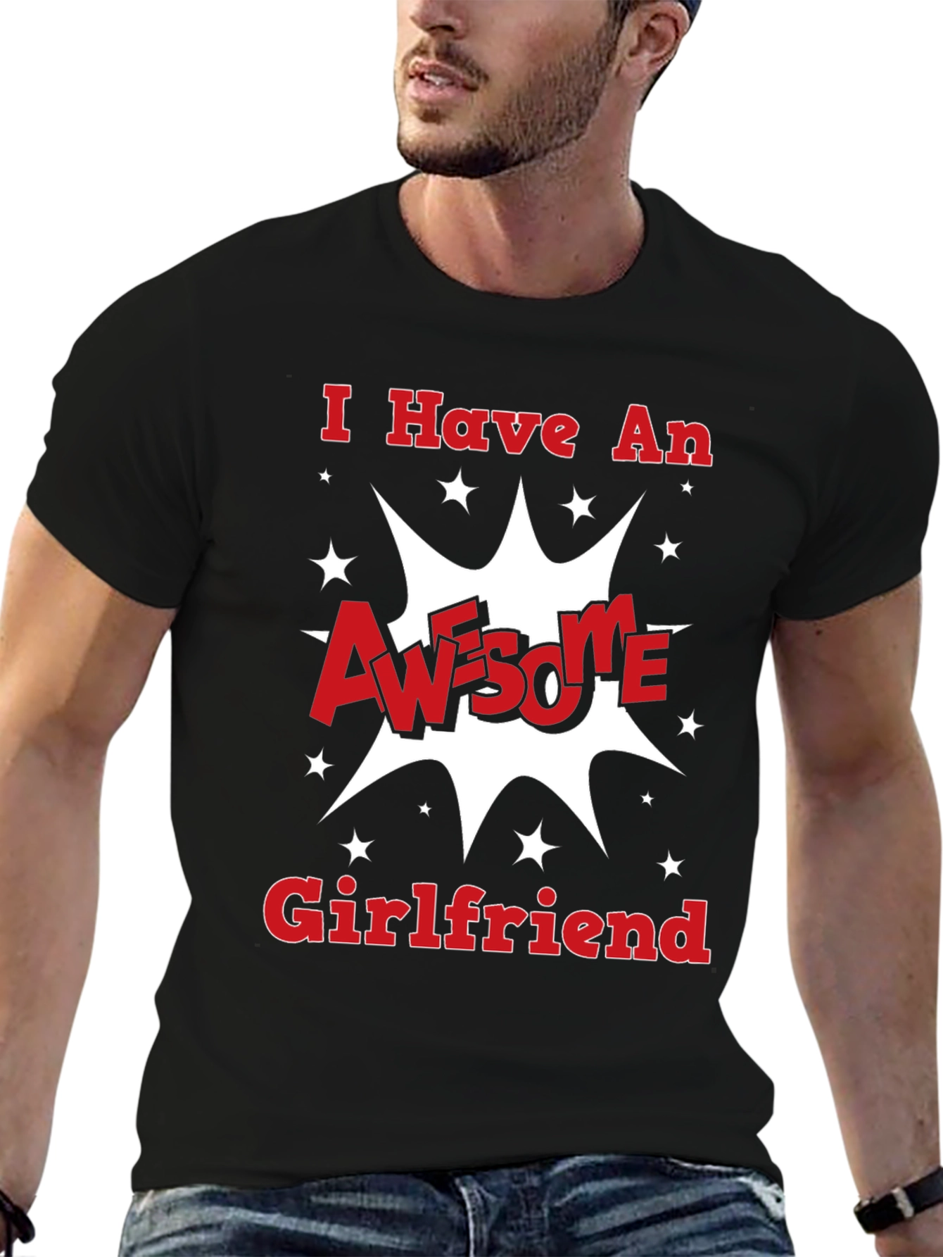 Awesome Girlfriend Black Graphic Tee
