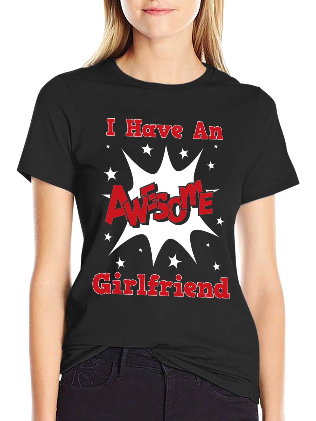 Awesome Girlfriend Black Graphic Tee