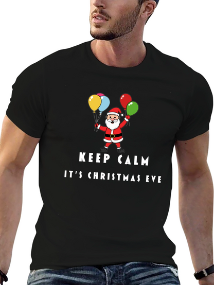 Keep Calm Its Christmas Eve Santa T-Shirt