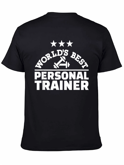 Worlds Best Personal Trainer T-Shirt - Black