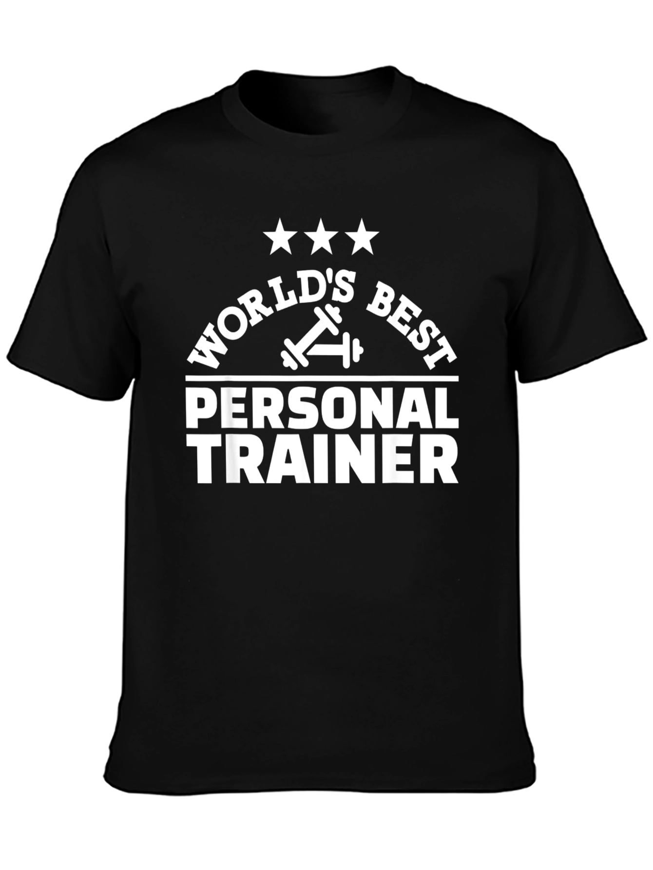 Worlds Best Personal Trainer T-Shirt - Black