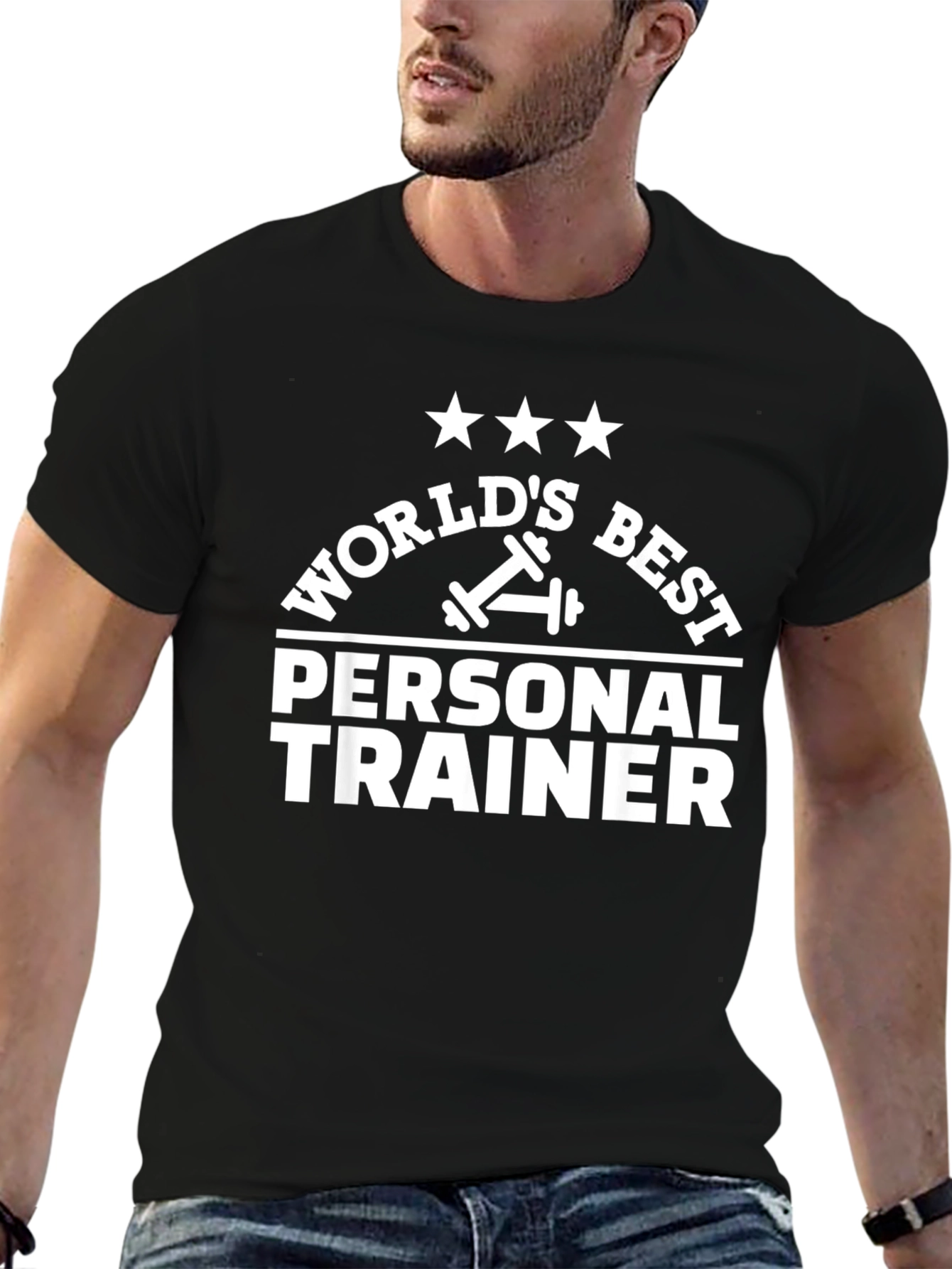 Worlds Best Personal Trainer T-Shirt - Black