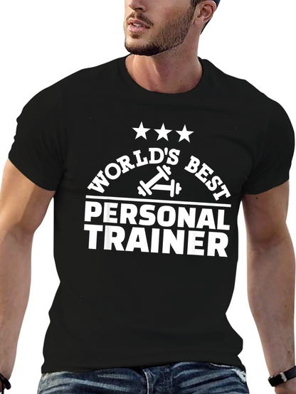 Worlds Best Personal Trainer T-Shirt - Black