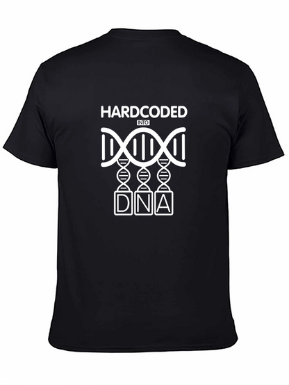 Hardcoded Into DNA Black Graphic T-Shirt