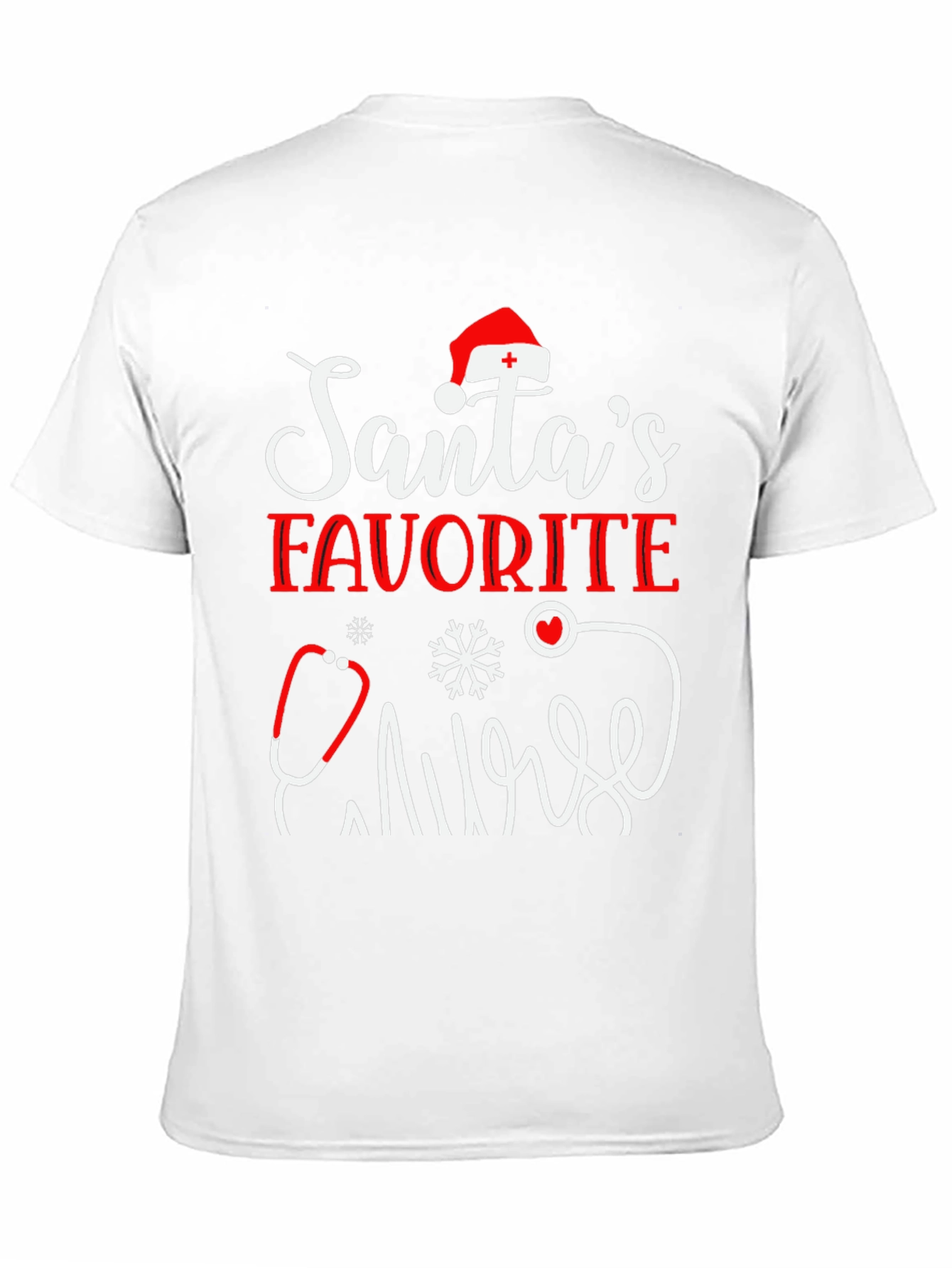 Santas Favorite Nurse Graphic Tee