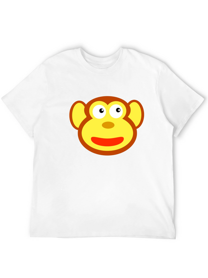 Monkey Face Graphic Tee - Fun & Playful Design