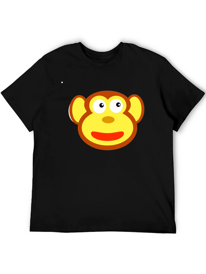 Monkey Face Graphic Tee - Fun & Playful Design