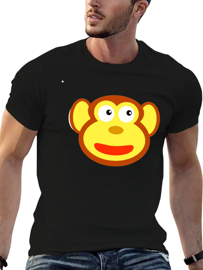 Monkey Face Graphic Tee - Fun & Playful Design