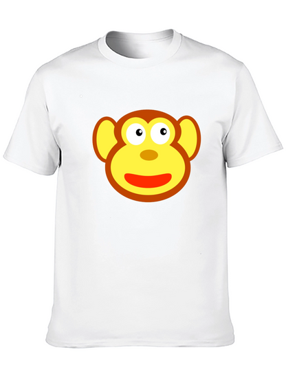 Monkey Face Graphic Tee - Fun & Playful Design