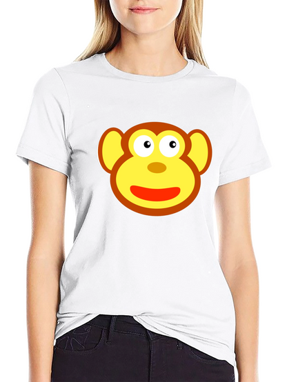 Monkey Face Graphic Tee - Fun & Playful Design