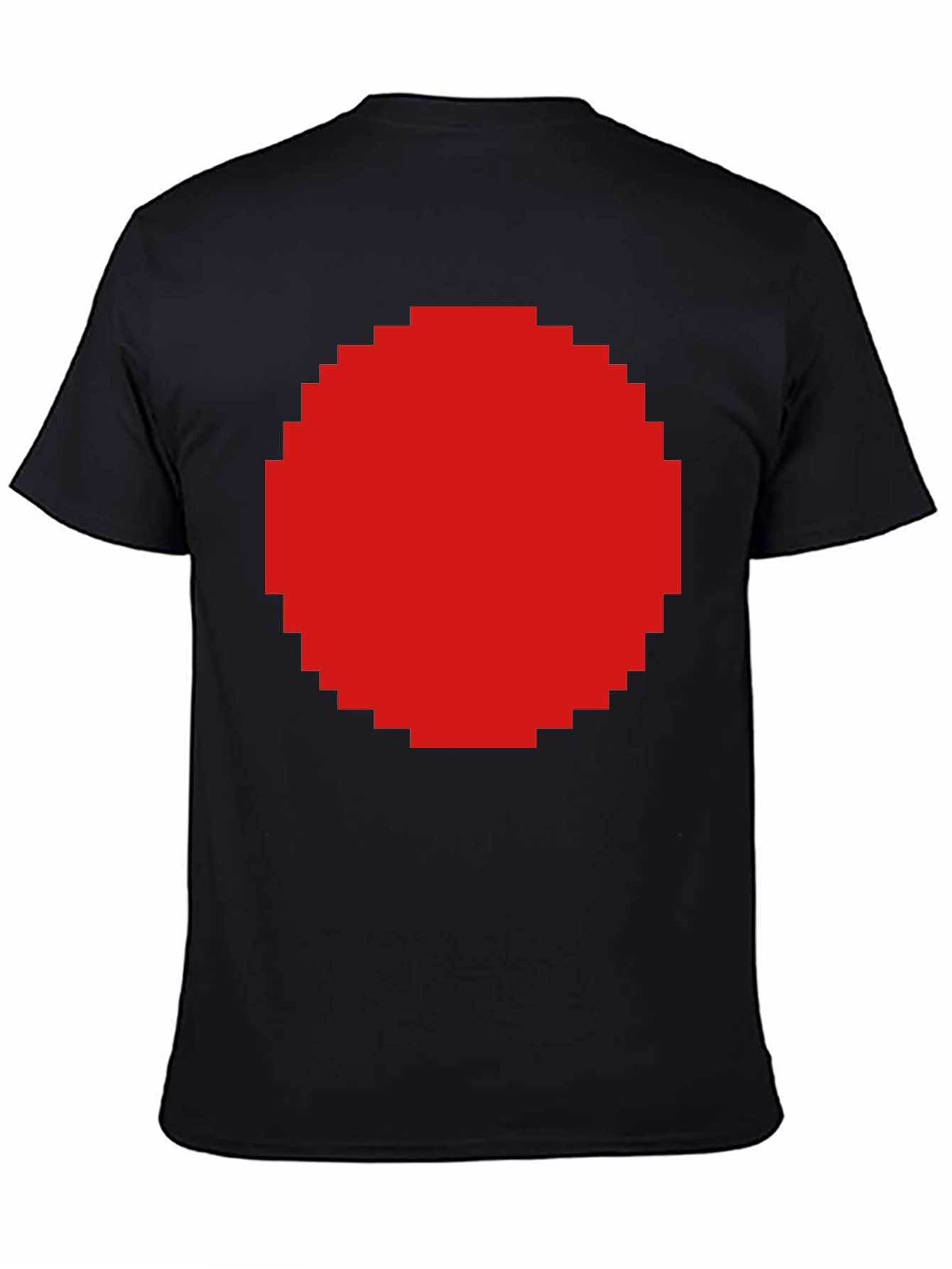 Pixel Art Red Circle Graphic T-Shirt - Unisex