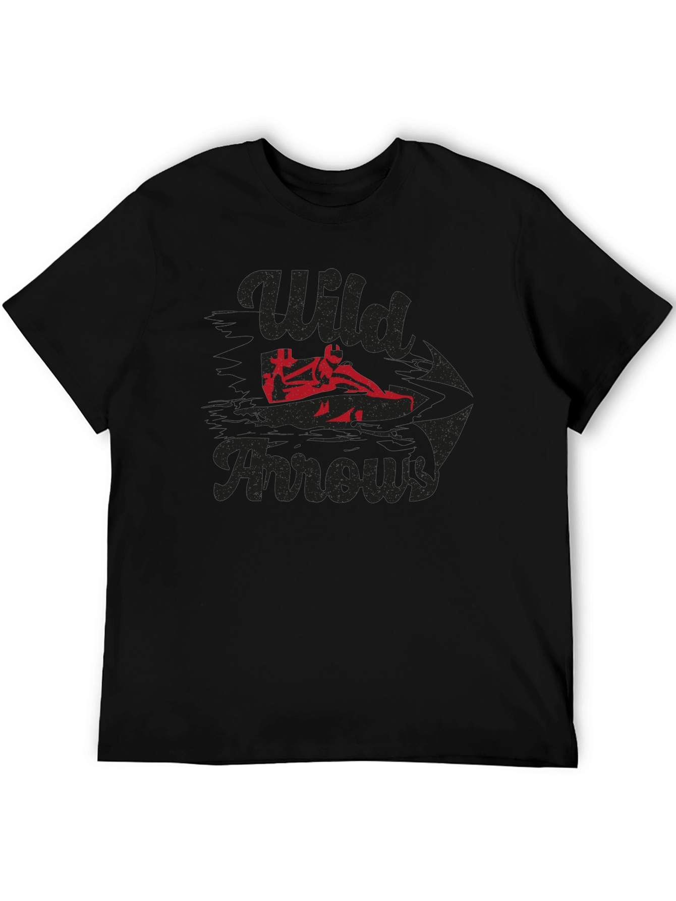 Wild Arrows Graphic Tee - Black Casual T-Shirt