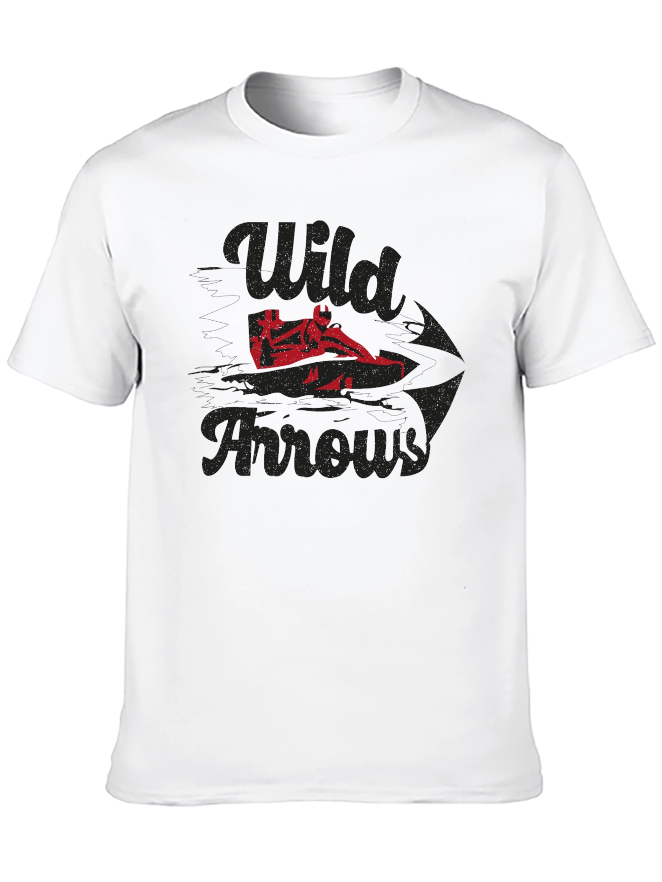 Wild Arrows Graphic Tee - Black Casual T-Shirt