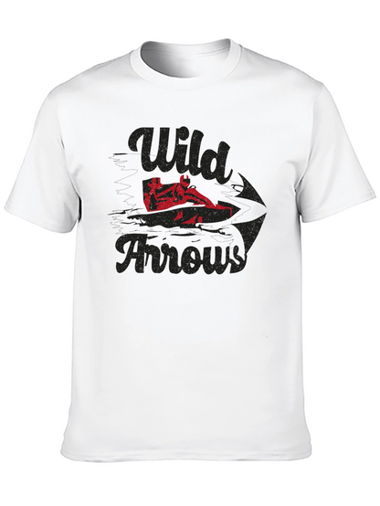 Wild Arrows Graphic Tee - Black Casual T-Shirt