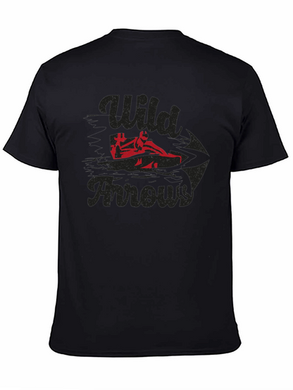 Wild Arrows Graphic Tee - Black Casual T-Shirt