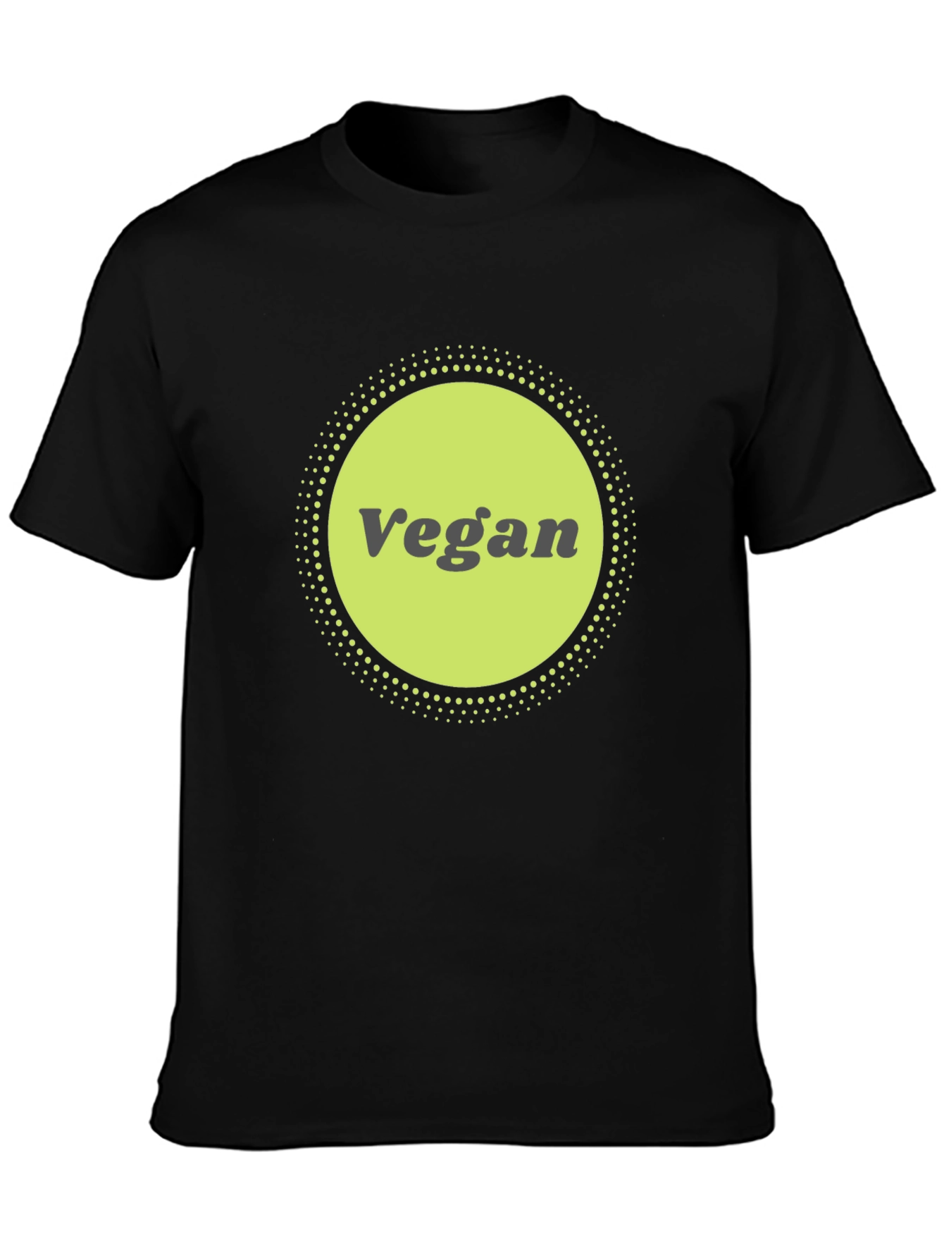 Vegan Graphic Tee - Black Cotton Blend