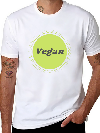 Vegan Graphic Tee - Black Cotton Blend