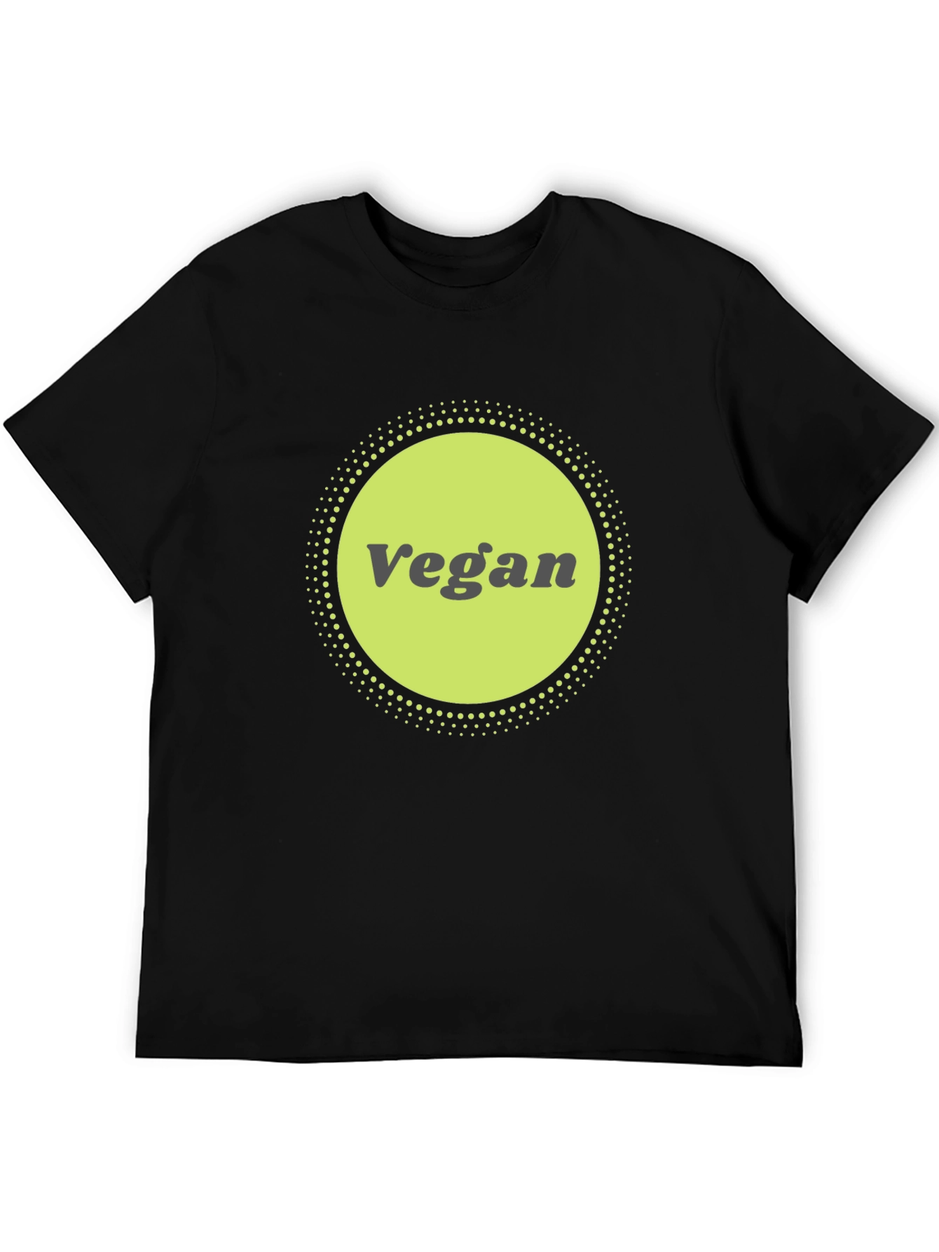 Vegan Graphic Tee - Black Cotton Blend