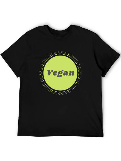 Vegan Graphic Tee - Black Cotton Blend