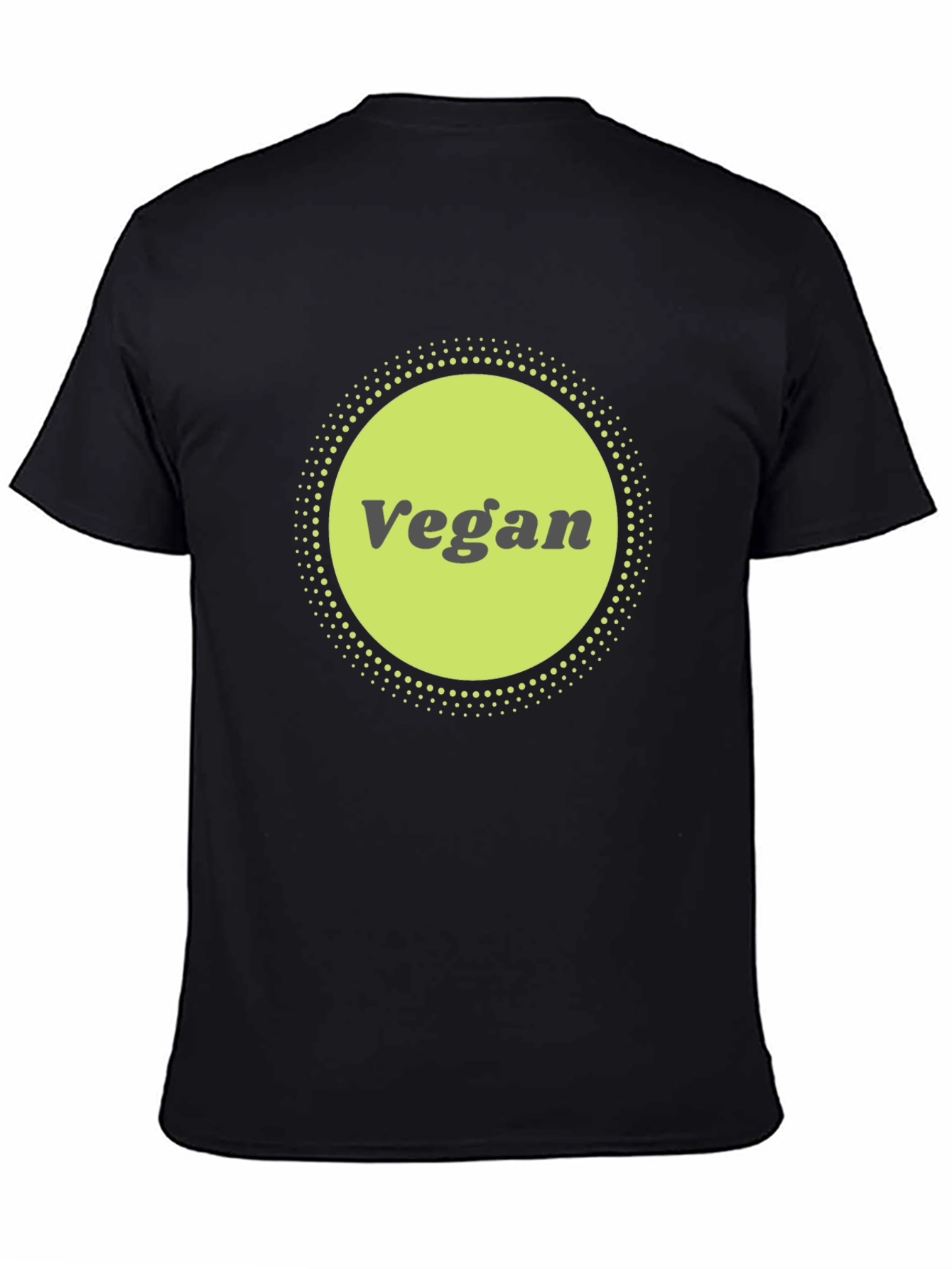 Vegan Graphic Tee - Black Cotton Blend