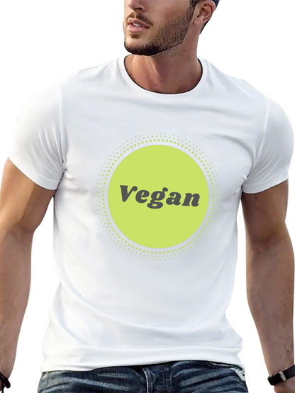 Vegan Graphic Tee - Black Cotton Blend